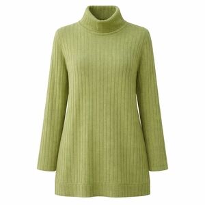 Women's Olive Green Ribbed Turtleneck Sweater - NWOT
